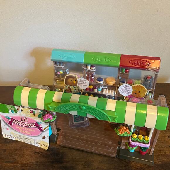 Lil Woodzeez Hoppin' Farmers Market 97Pc Play Set 2014 NEW/SEALED - Picture 1 of 12